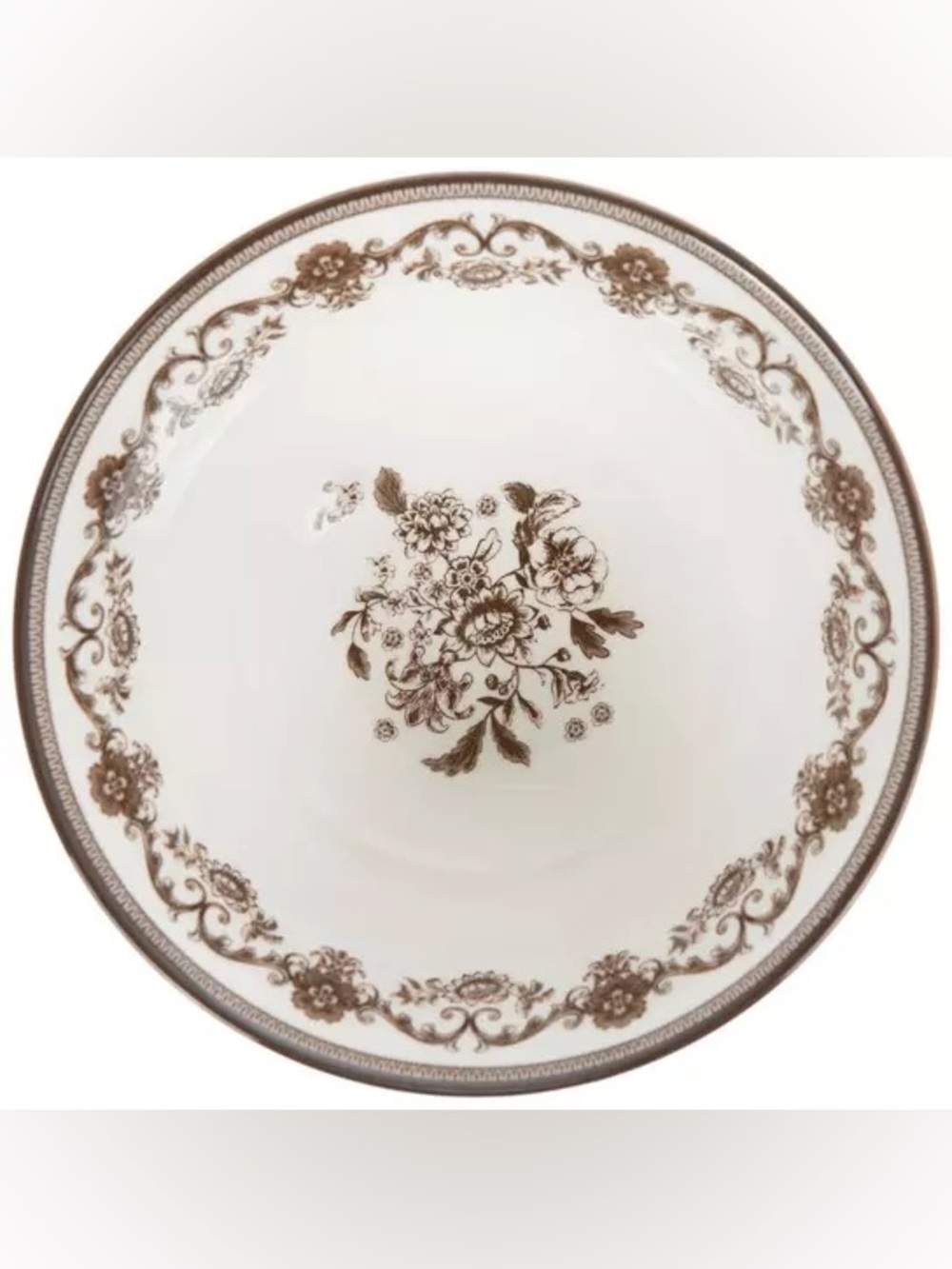 Brown Floral Toile Bowls - Picture 2 of 3